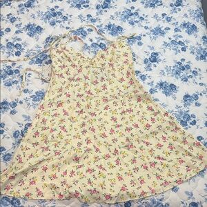 Zara Yellow Floral Mini Dress